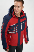 Оптом Горнолыжная куртка мужская красного цвета 77012Kr в Казани, фото 2