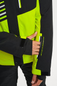 Оптом Горнолыжная куртка мужская зеленого цвета 77012Z в Казани, фото 4