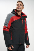Оптом Горнолыжная куртка мужская красного цвета 77013Kr, фото 2