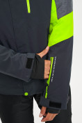 Оптом Горнолыжная куртка мужская зеленого цвета 77013Z, фото 7