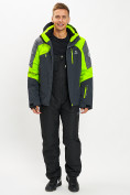 Оптом Горнолыжная куртка мужская зеленого цвета 77013Z в Казани, фото 9