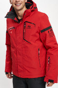 Оптом Горнолыжная куртка мужская красного цвета 77014Kr, фото 6