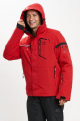 Оптом Горнолыжная куртка мужская красного цвета 77014Kr, фото 8