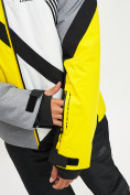 Оптом Горнолыжная куртка мужская желтого цвета 77015J в Екатеринбурге, фото 9