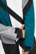Оптом Горнолыжная куртка мужская темно-зеленого цвета 77015TZ, фото 7