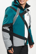 Оптом Горнолыжная куртка мужская темно-зеленого цвета 77015TZ, фото 8