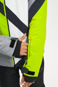 Оптом Горнолыжная куртка мужская зеленого цвета 77015Z в Казани, фото 6