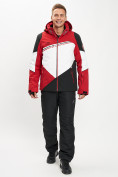 Оптом Горнолыжная куртка мужская красного цвета 77016Kr, фото 11
