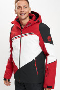 Оптом Горнолыжная куртка мужская красного цвета 77016Kr, фото 5