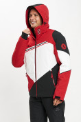 Оптом Горнолыжная куртка мужская красного цвета 77016Kr, фото 6