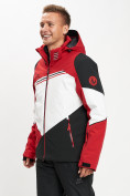 Оптом Горнолыжная куртка мужская красного цвета 77016Kr, фото 3