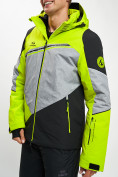 Оптом Горнолыжная куртка мужская зеленого цвета 77016Z в Казани, фото 6