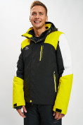 Оптом Горнолыжная куртка мужская желтого цвета 77018J, фото 10