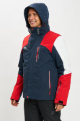 Оптом Горнолыжная куртка мужская красного цвета 77018Kr, фото 3