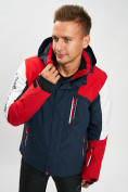 Оптом Горнолыжная куртка мужская красного цвета 77018Kr