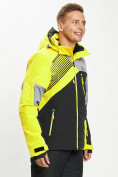 Оптом Горнолыжная куртка мужская желтого цвета 77019J, фото 6