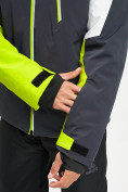 Оптом Горнолыжная куртка мужская зеленого цвета 77019Z в Екатеринбурге, фото 2