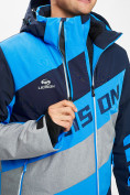 Оптом Горнолыжная куртка мужская синего цвета 77022S в Казани, фото 7