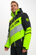 Оптом Горнолыжная куртка мужская зеленого цвета 77022Z, фото 2