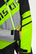 Оптом Горнолыжная куртка мужская зеленого цвета 77022Z в Казани, фото 4