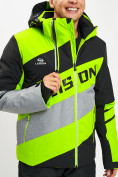 Оптом Горнолыжная куртка мужская зеленого цвета 77022Z, фото 6