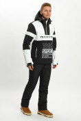 Оптом Горнолыжная куртка анорак мужская белого цвета 77024Bl в Казани, фото 7
