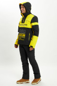 Оптом Горнолыжная куртка анорак мужская желтого цвета 77024J в Казани, фото 13