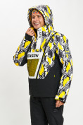 Оптом Горнолыжная куртка анорак мужская желтого цвета 77027J в Екатеринбурге, фото 8