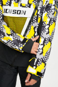 Оптом Горнолыжная куртка анорак мужская желтого цвета 77027J в Екатеринбурге, фото 5