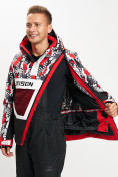 Оптом Горнолыжная куртка анорак мужская красного цвета 77027Kr в Екатеринбурге, фото 2