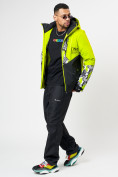Оптом Горнолыжная куртка мужская зеленого цвета 77028Z в Казани, фото 8