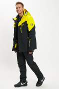 Оптом Горнолыжная куртка мужская большого размера желтого цвета 77029J в Екатеринбурге, фото 14
