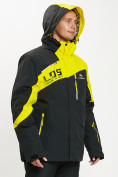 Оптом Горнолыжная куртка мужская большого размера желтого цвета 77029J в Казани, фото 6