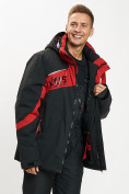 Оптом Горнолыжная куртка мужская большого размера красного цвета 77029Kr в Казани, фото 10