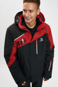 Оптом Горнолыжная куртка мужская большого размера красного цвета 77029Kr в Казани, фото 3