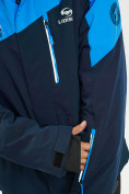 Оптом Горнолыжная куртка мужская большого размера синего цвета 77029S в Екатеринбурге, фото 13