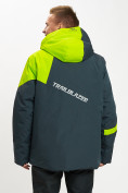 Оптом Горнолыжная куртка мужская большого размера зеленого цвета 77029Z в Казани, фото 9