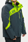 Оптом Горнолыжная куртка мужская большого размера зеленого цвета 77029Z в Екатеринбурге, фото 6