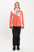 Оптом Горнолыжная куртка женская оранжевого цвета 77030O, фото 8