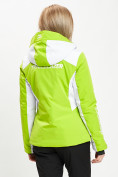 Оптом Горнолыжная куртка женская зеленого цвета 77030Z, фото 9