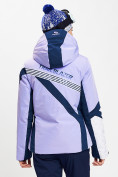 Оптом Горнолыжная куртка женская фиолетового цвета 77031F в Казани, фото 5