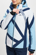 Оптом Горнолыжная куртка женская голубого цвета 77031Gl, фото 6