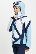 Оптом Горнолыжная куртка женская голубого цвета 77031Gl в Казани, фото 8