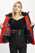 Оптом Горнолыжная куртка женская красного цвета 77031Kr в Казани, фото 12