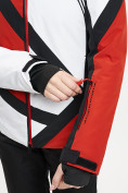 Оптом Горнолыжная куртка женская красного цвета 77031Kr, фото 11
