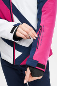 Оптом Горнолыжная куртка женская розового цвета 77031R, фото 10