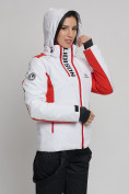 Оптом Горнолыжная куртка женская белого цвета 77033Bl, фото 3