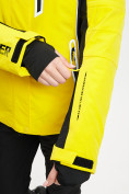 Оптом Горнолыжная куртка женская желтого цвета 77034J в Екатеринбурге, фото 7