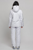 Оптом Горнолыжный костюм женский белого цвета 77038Bl, фото 7