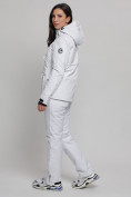 Оптом Горнолыжный костюм женский белого цвета 77038Bl, фото 9